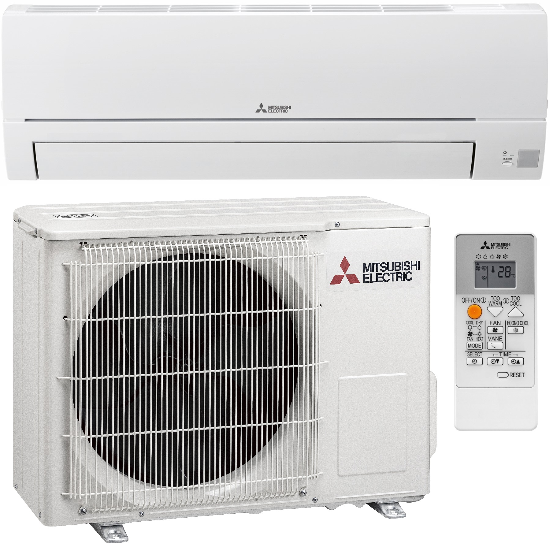 Mitsubishi Komfort 3,5 kW (kültéri + beltéri egység)